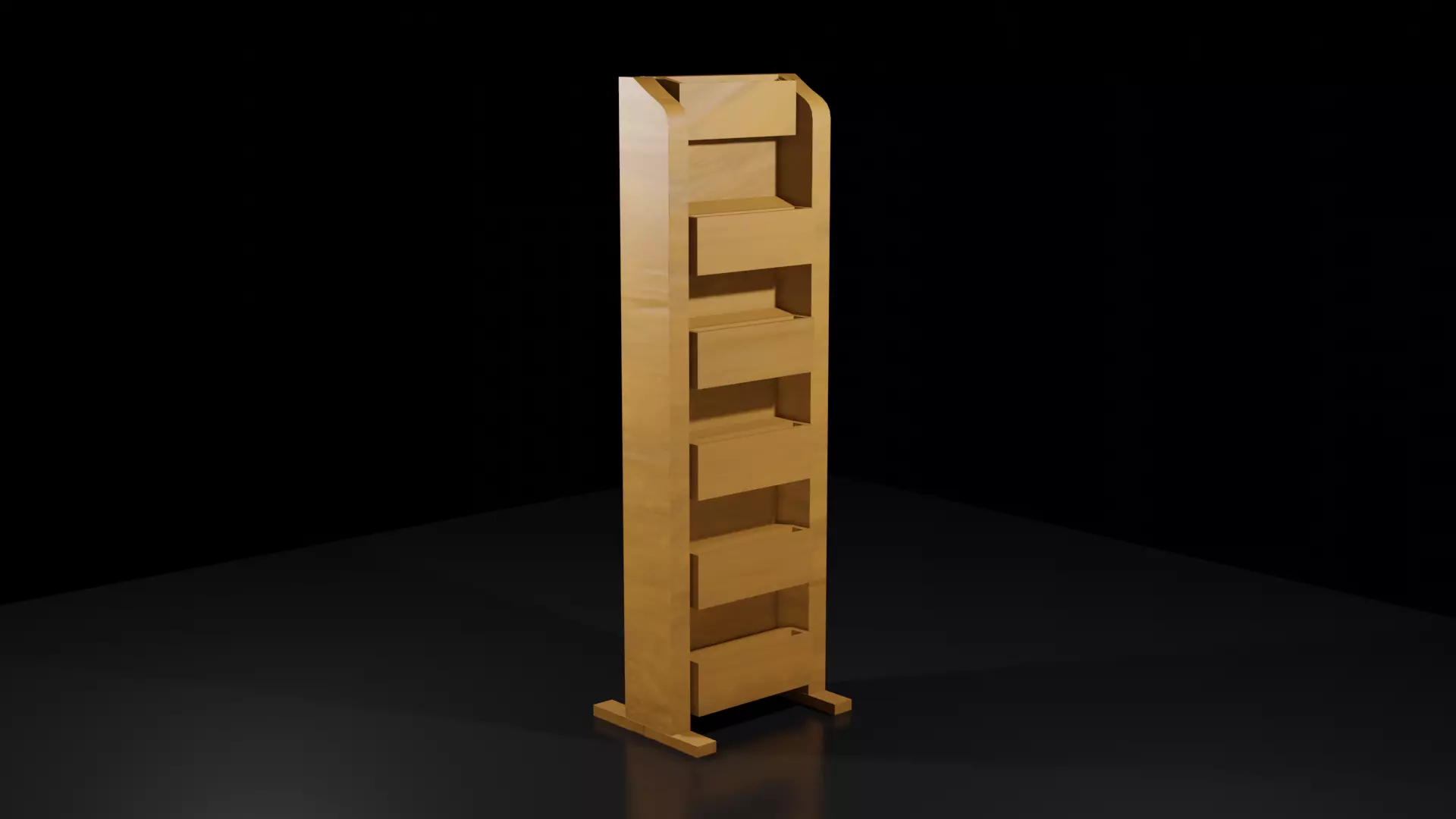 Low poly Magazine Rack Free low-poly 3D model