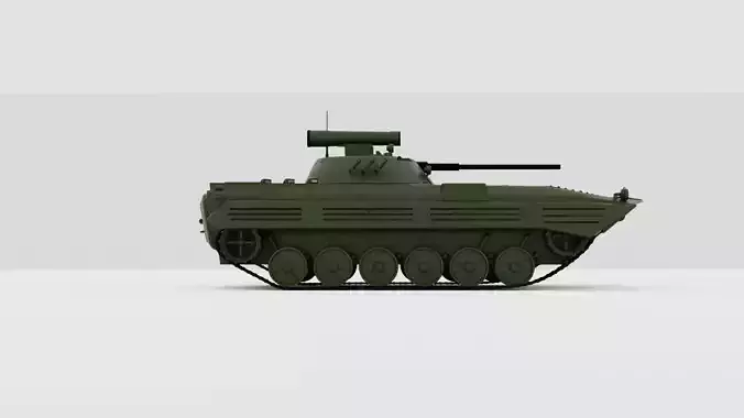 BMP-2  armoured tank Free 3D model