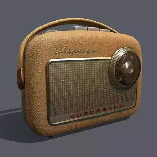 Pbr Textured Vintage Radio 