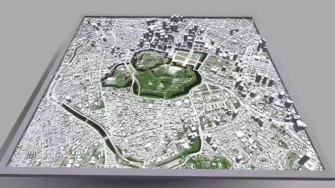 Cityscape Tokyo Japan 3D model