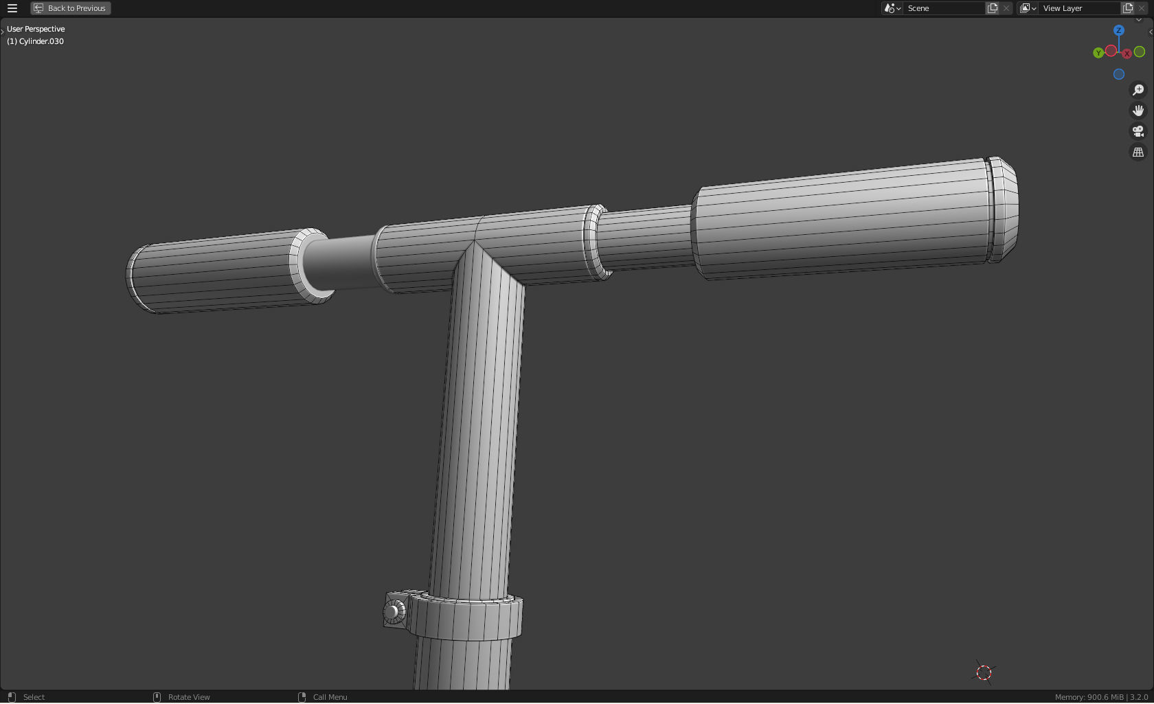 Razor kick scooter Low-poly 3D model_13