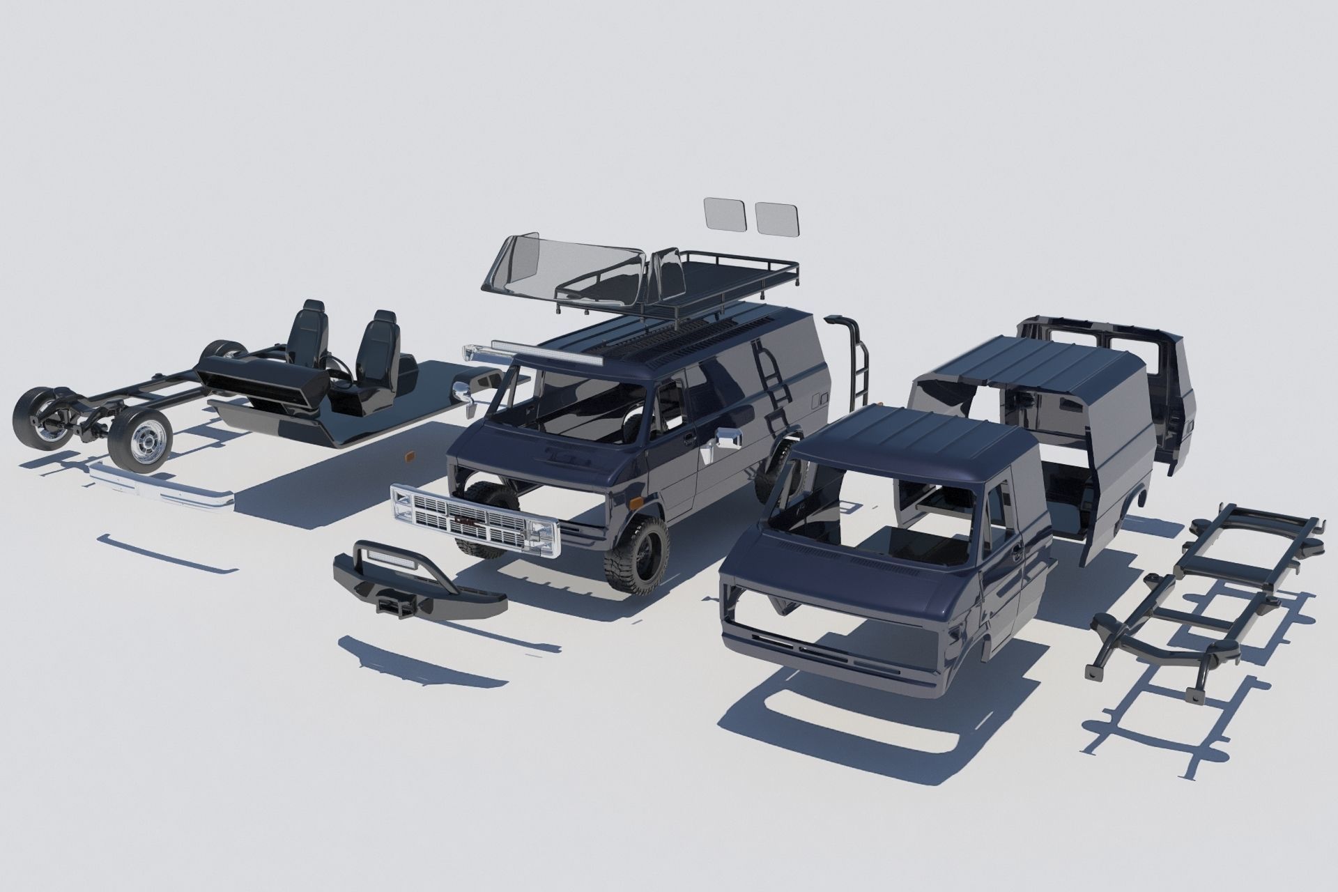 GMC Vandura 1983 3D print model_12