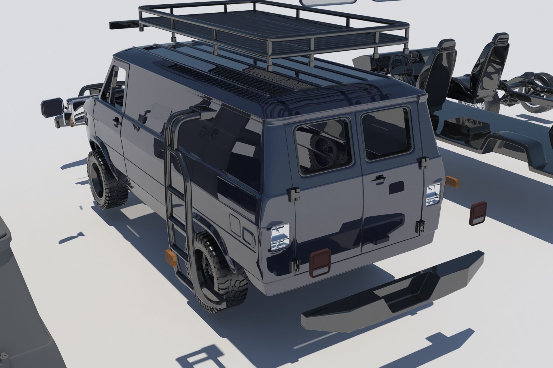 GMC Vandura 1983 3D print model_17