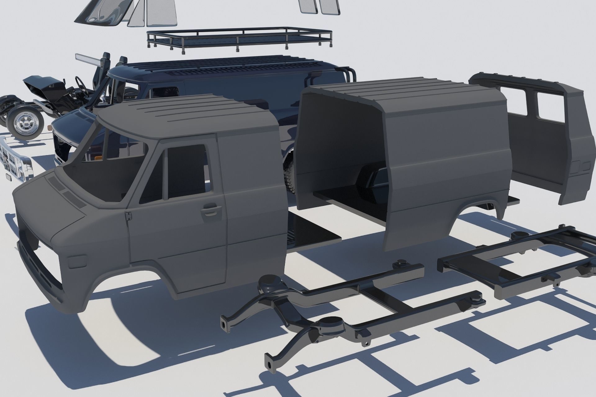 GMC Vandura 1983 3D print model_15