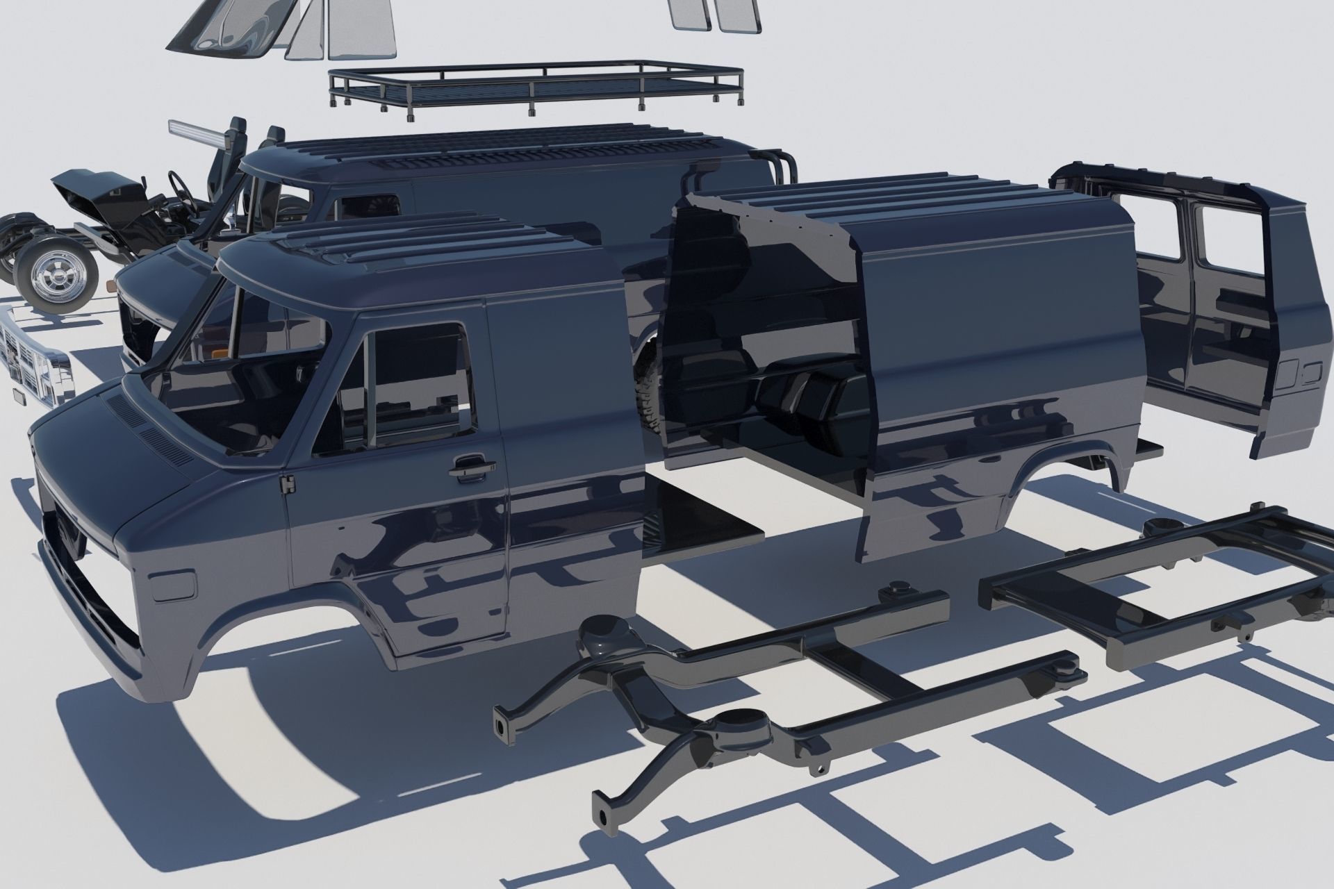 GMC Vandura 1983 3D print model_14