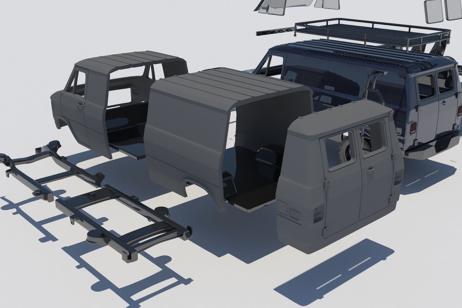GMC Vandura 1983 3D print model_16