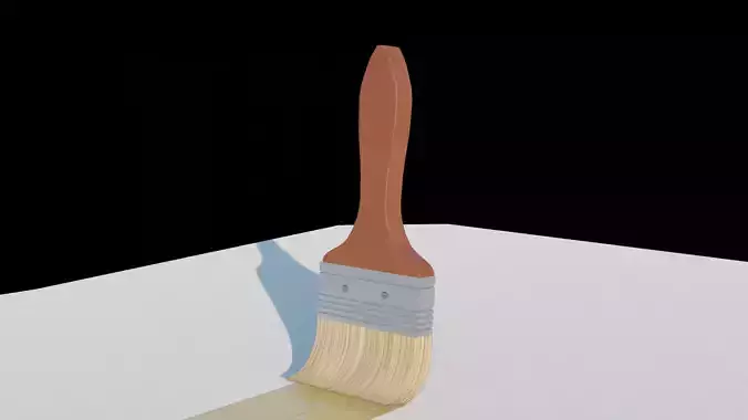 Paint Brush with Dynamic Animations - Buy on CGTrader Low-poly 3D model