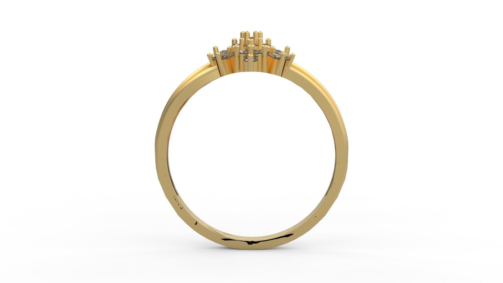 Minimalist Ring 315 3D print model_2