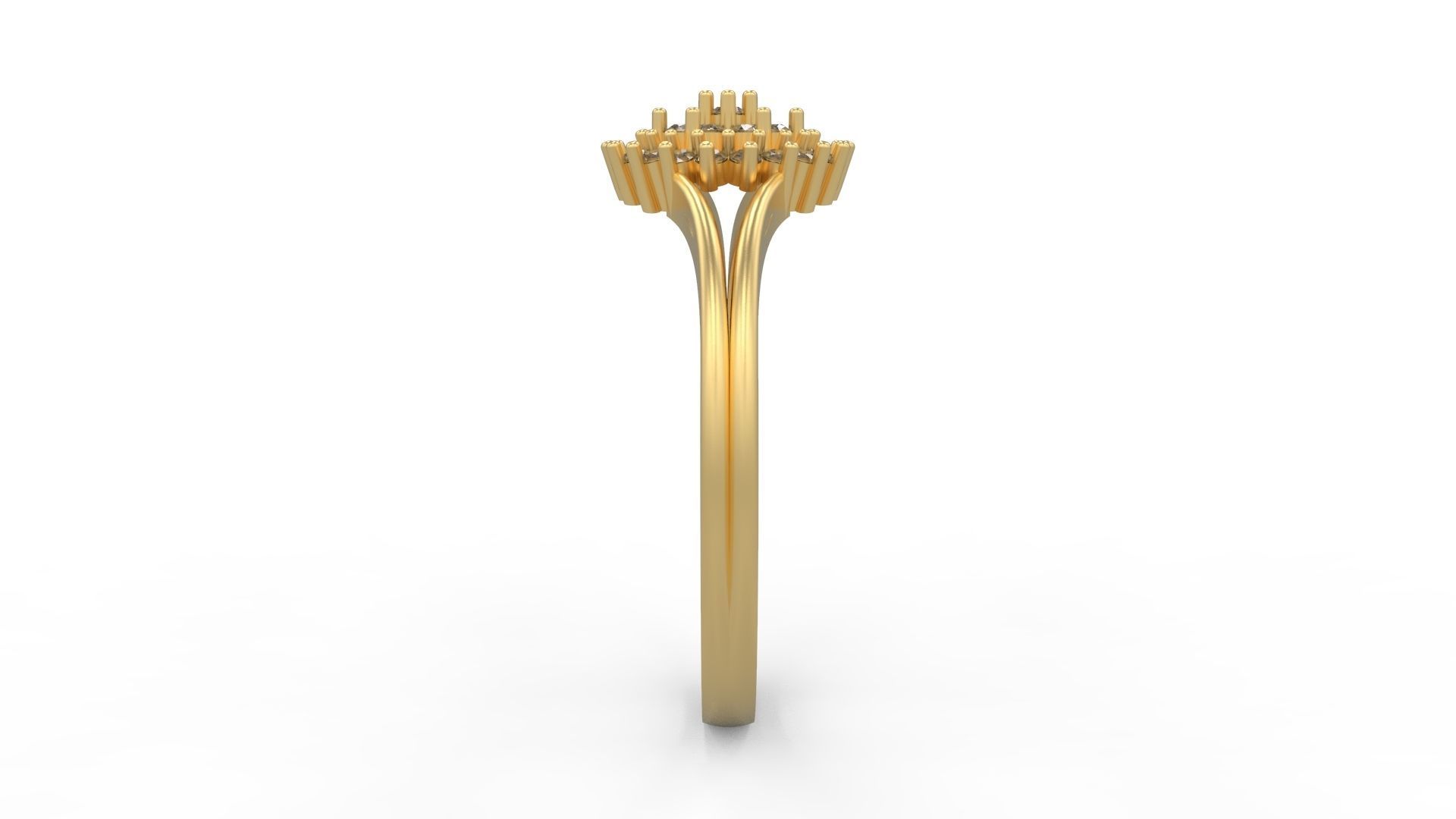 Minimalist Ring 318 3D print model_3