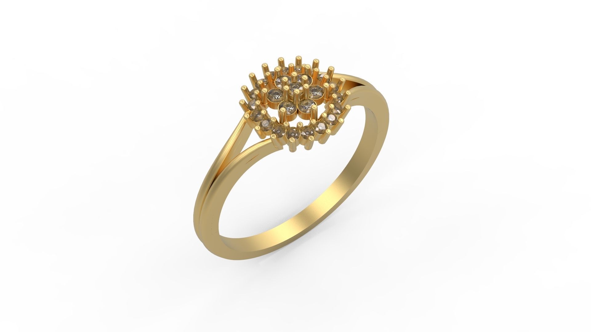 Minimalist Ring 318 3D print model_1