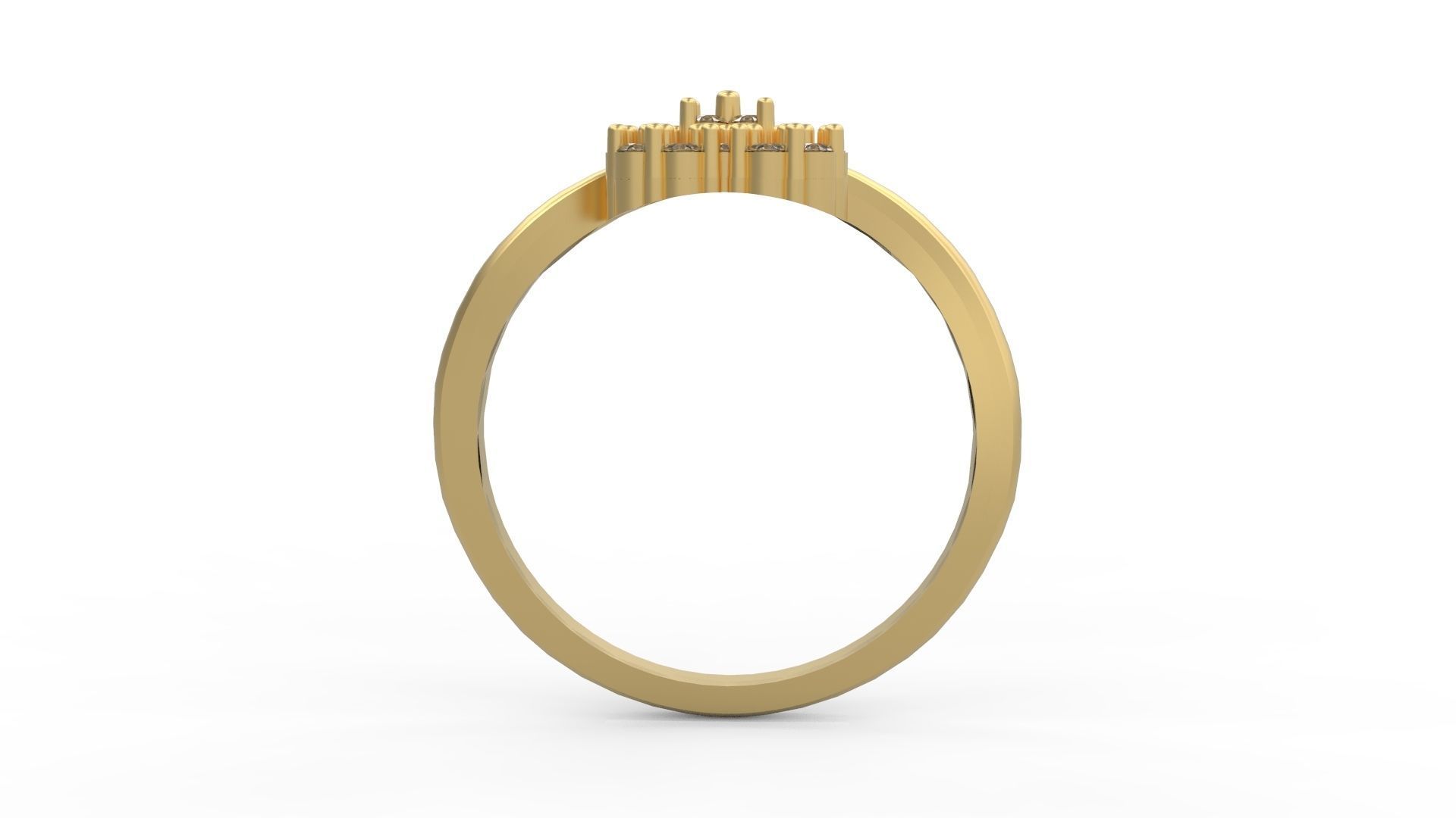 Minimalist Ring 321 3D print model_2