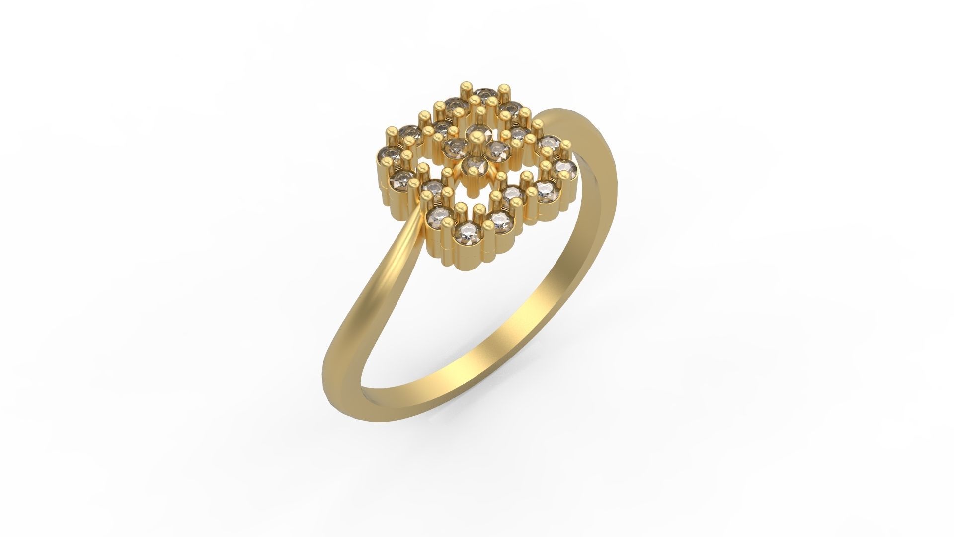 Minimalist Ring 321 3D print model_1