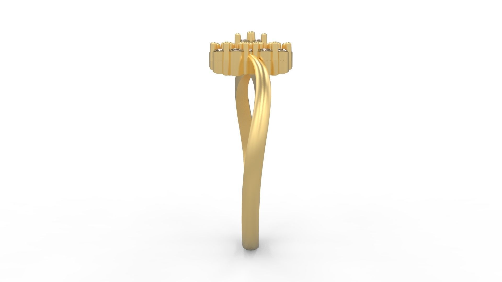 Minimalist Ring 321 3D print model_3