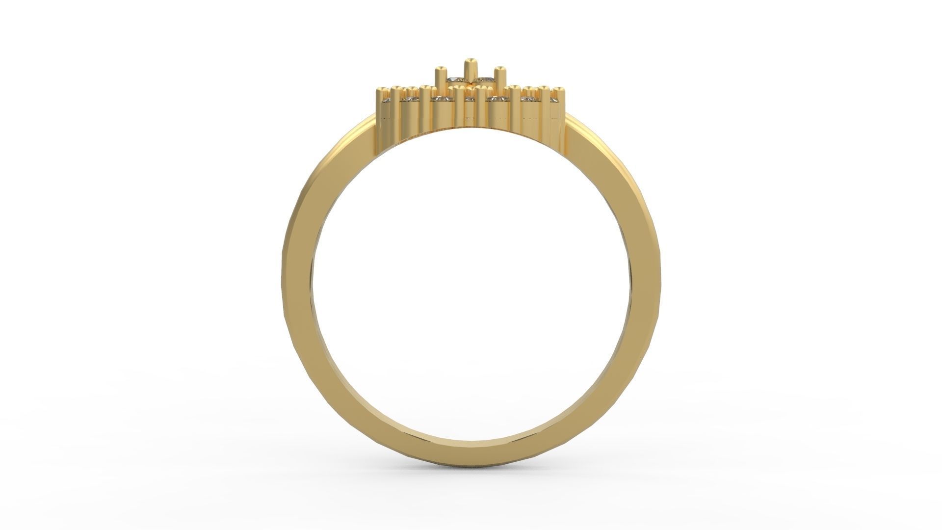 Minimalist Ring 322 3D print model_2