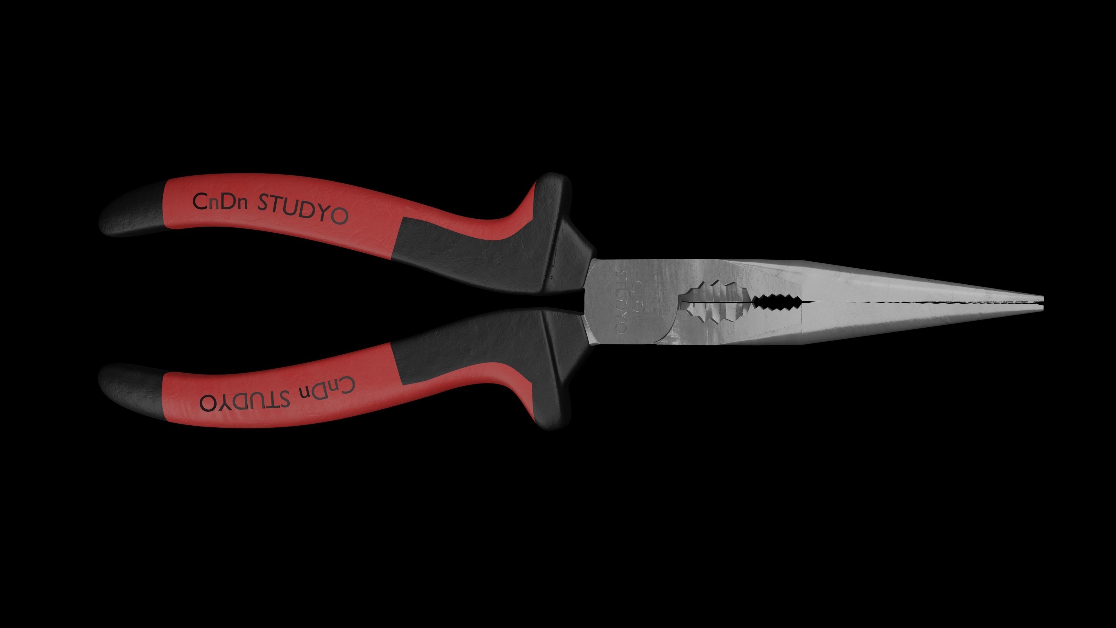 needle nose pliers 3D model_5