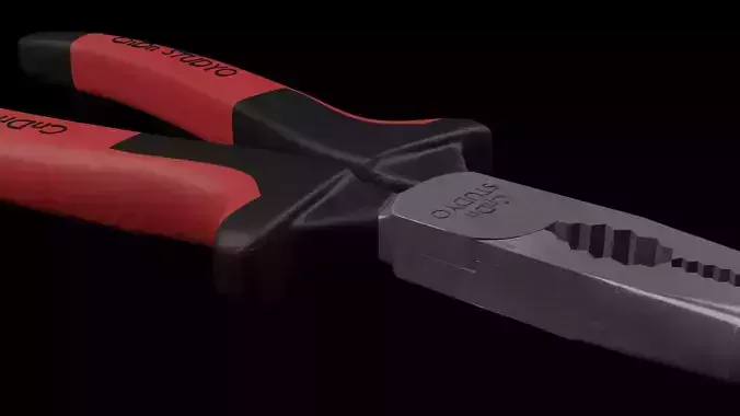 needle nose pliers 3D model