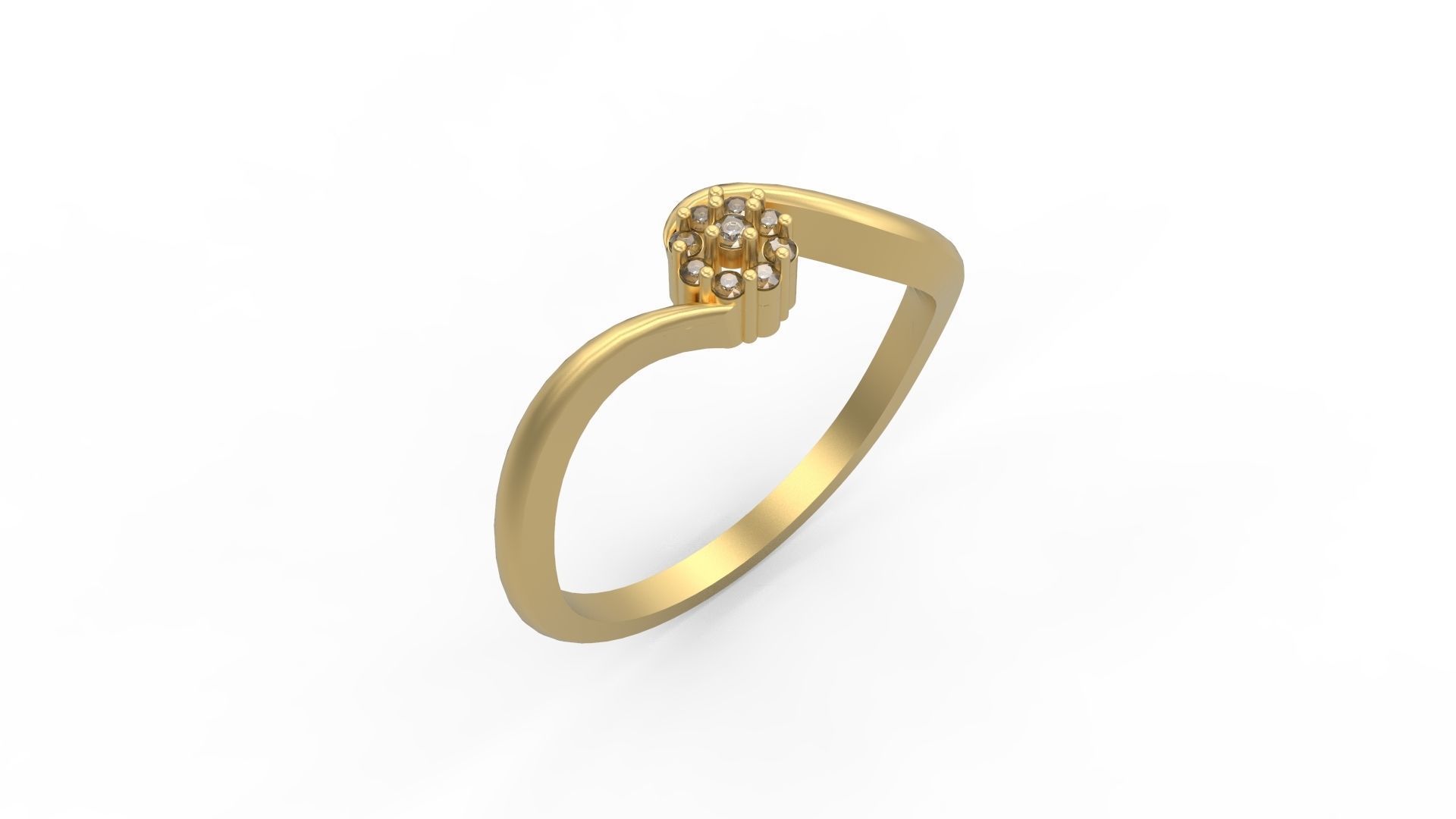 Minimalist Ring 327 3D print model_1