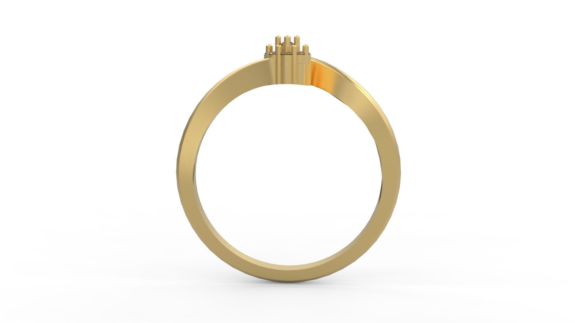 Minimalist Ring 327 3D print model_2