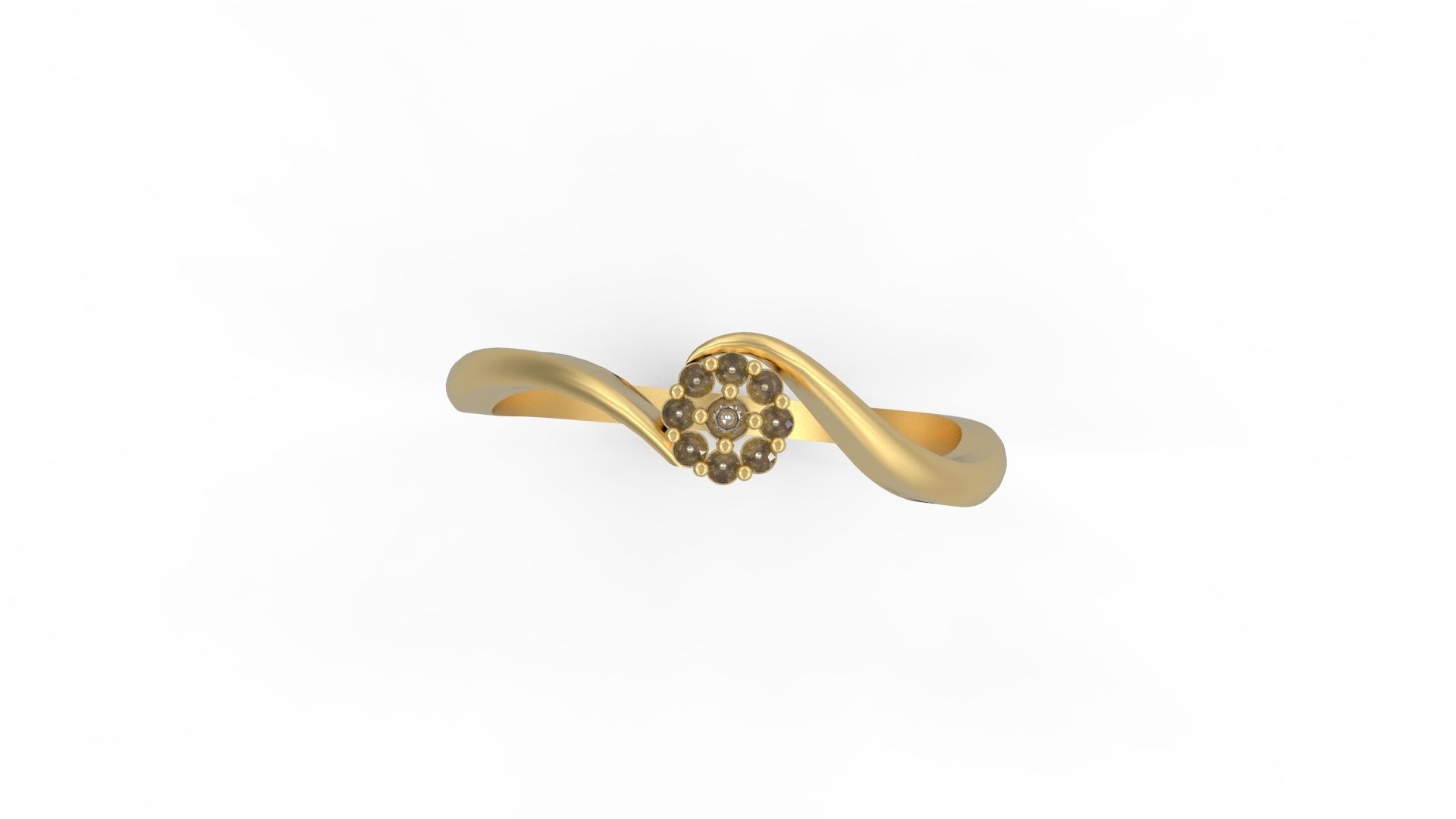 Minimalist Ring 327 3D print model_4