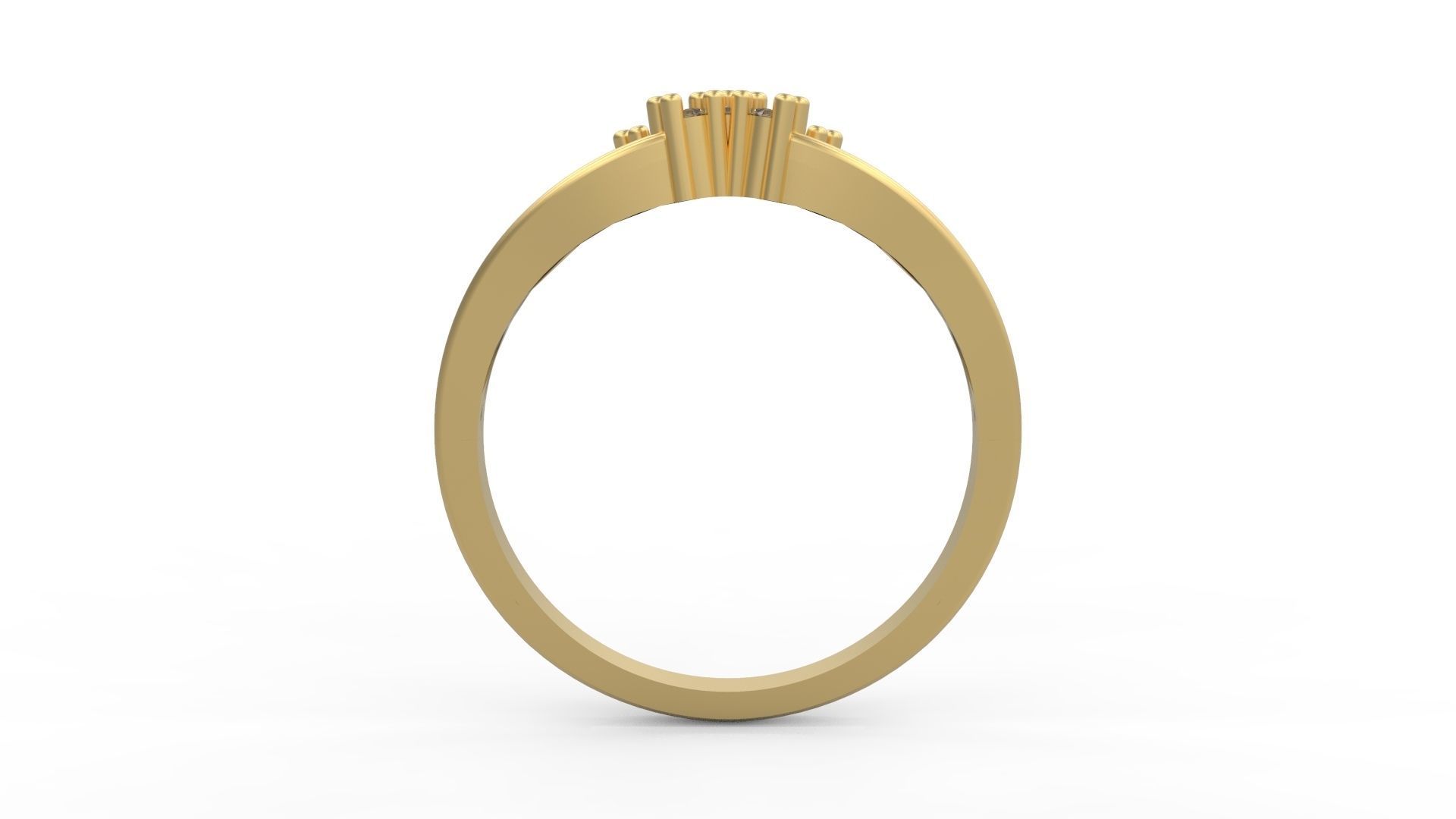 Minimalist Ring 332 3D print model_2
