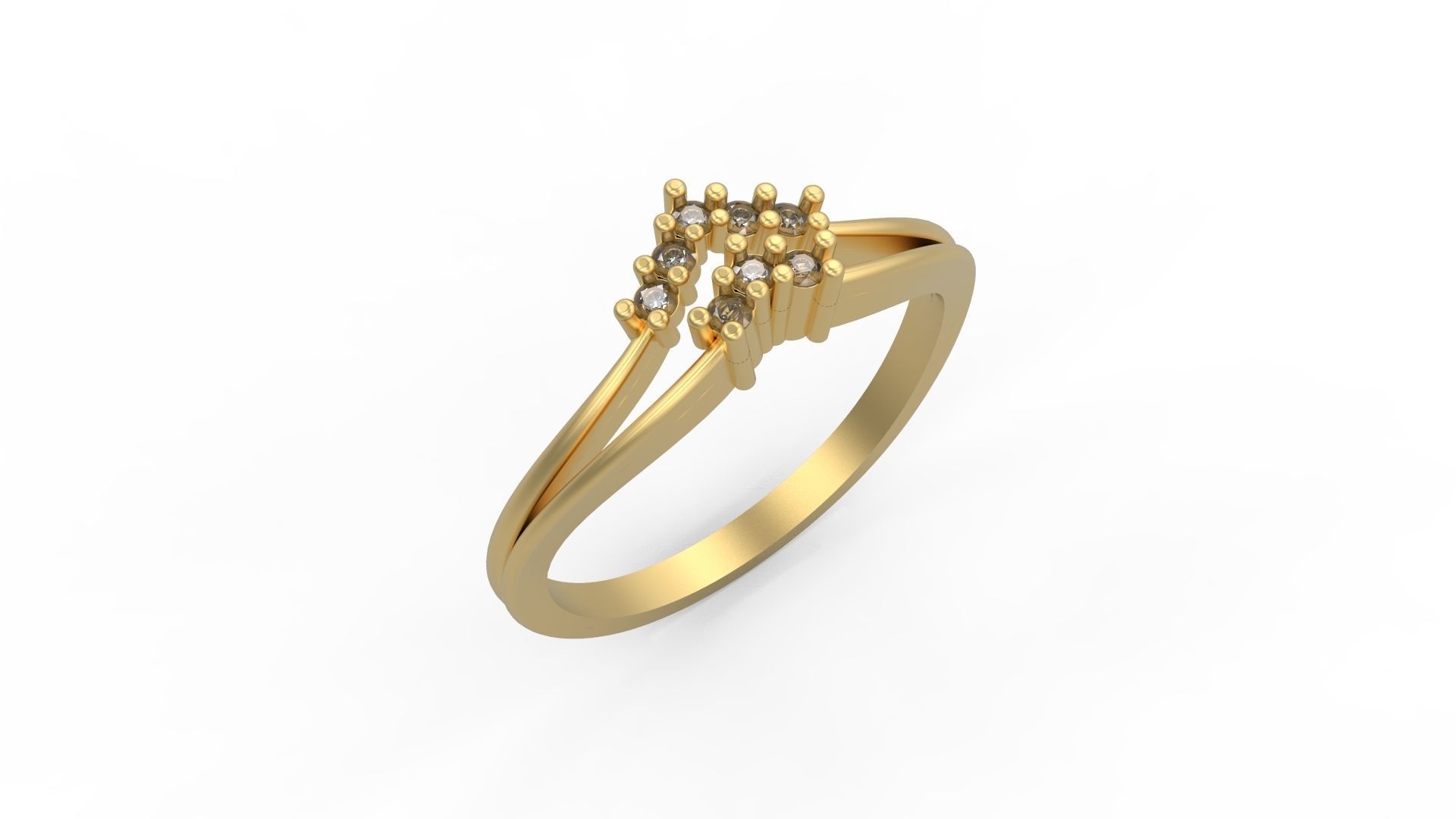 Minimalist Ring 332 3D print model_1