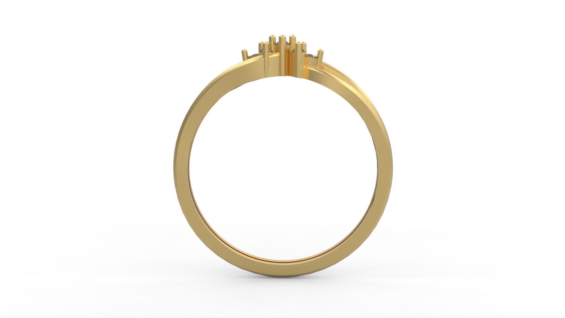 Minimalist Ring 335 3D print model_2