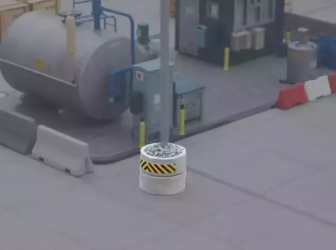 concrete  protector  Scale h0 1-87 3D print model