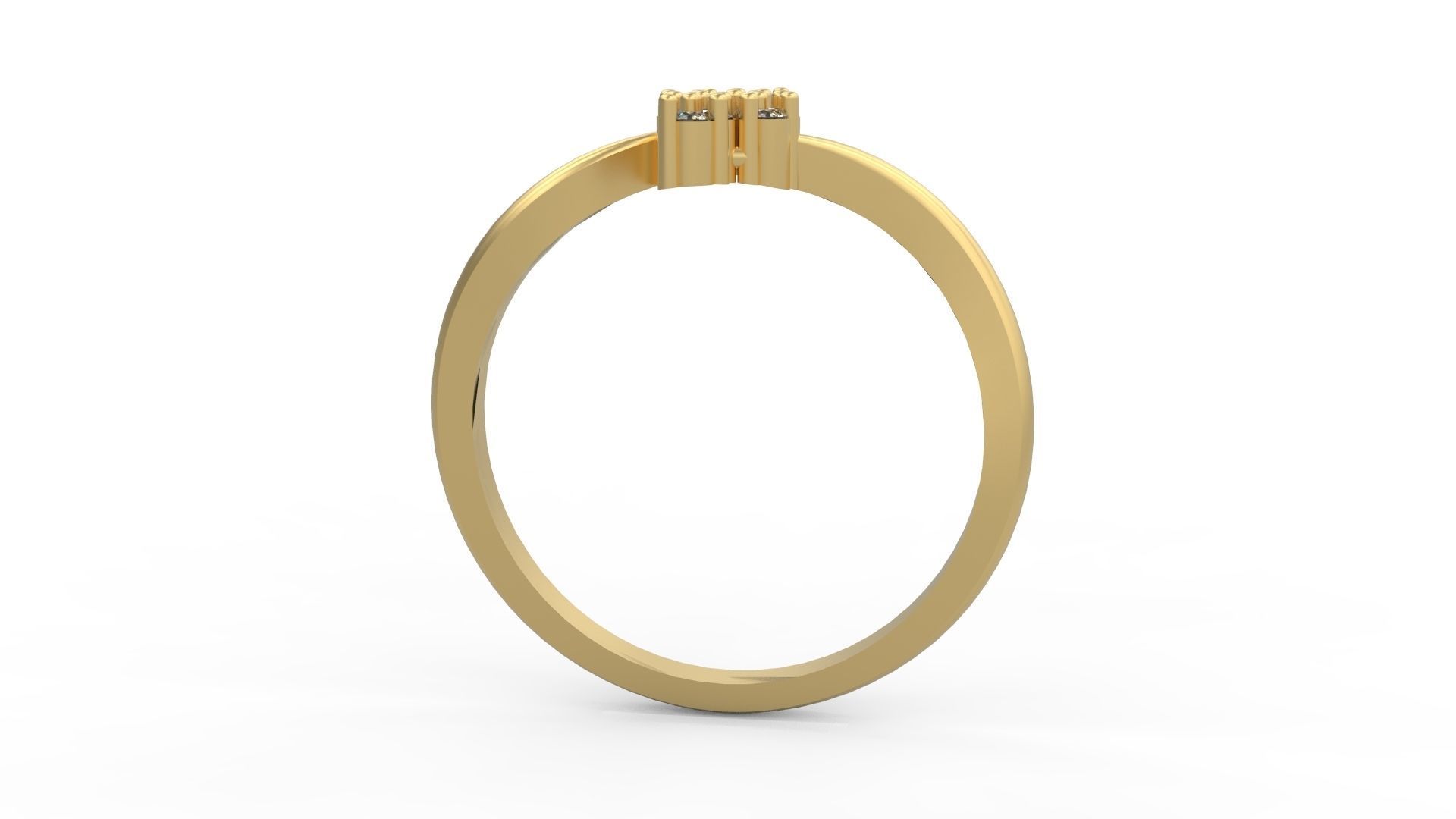Minimalist Ring 340  3D print model_2