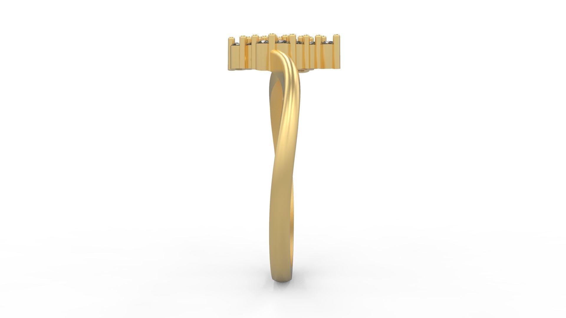 Minimalist Ring 340  3D print model_3