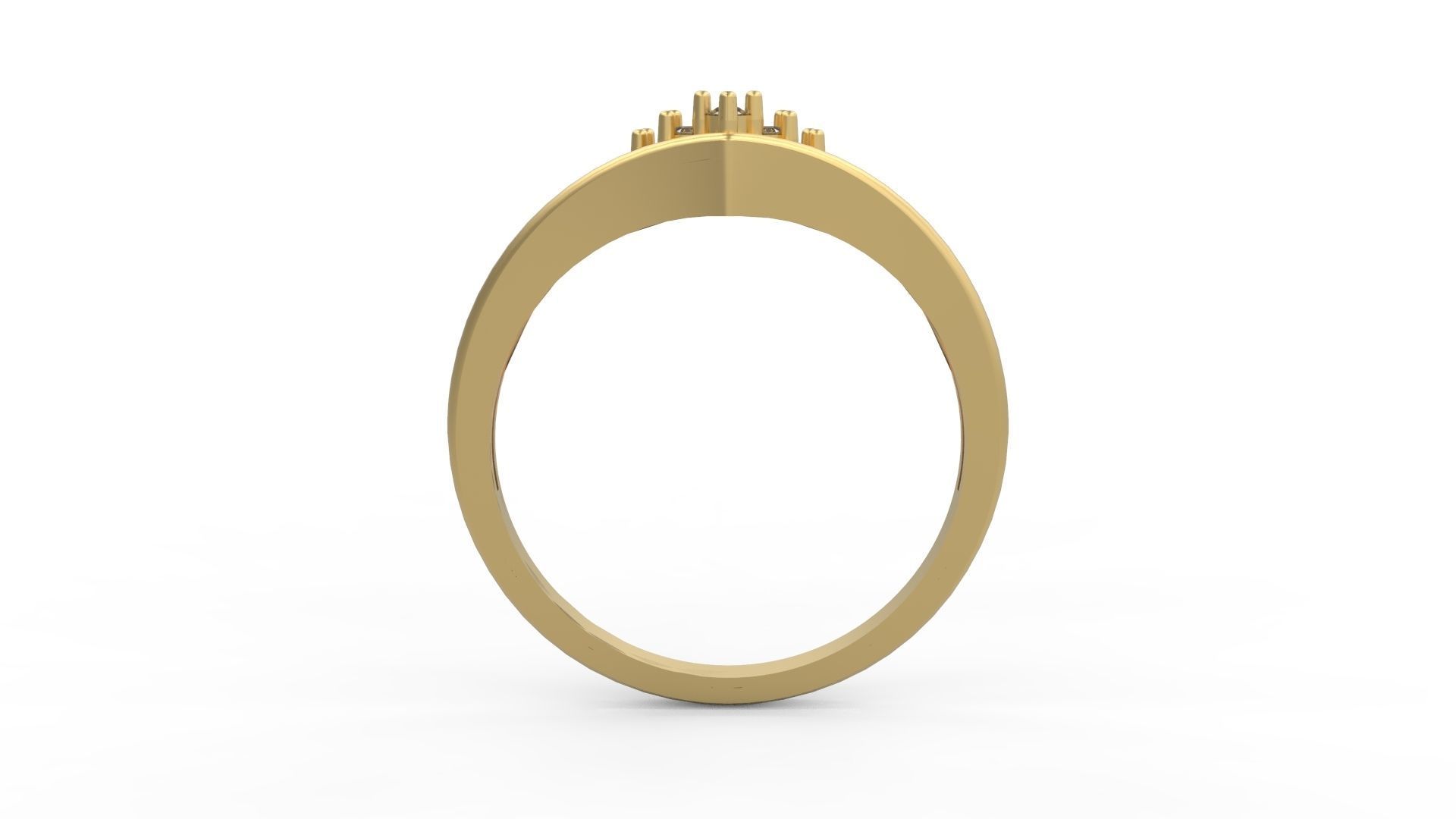 Minimalist Ring 341 3D print model_2