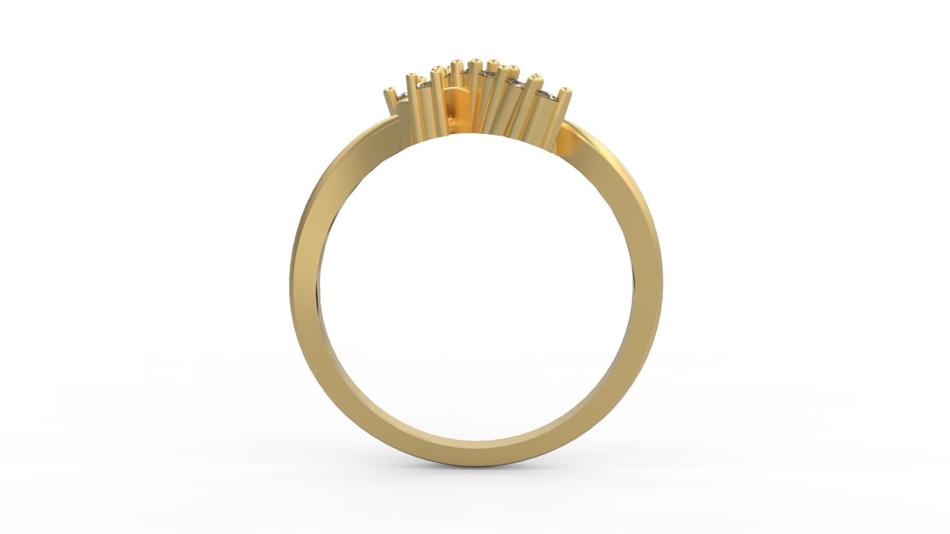 Minimalist Ring 343 3D print model_2