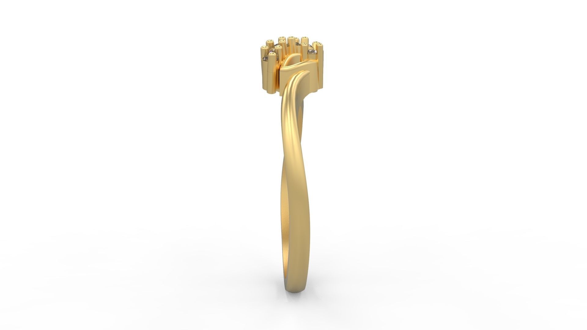 Minimalist Ring 343 3D print model_3