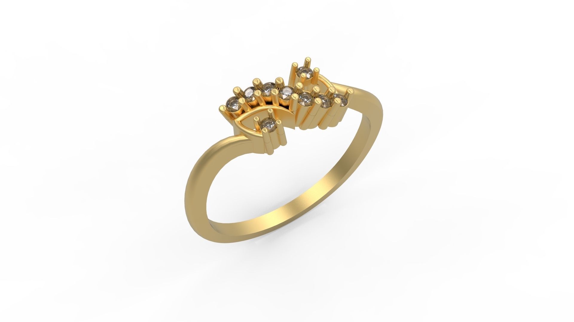 Minimalist Ring 343 3D print model_1