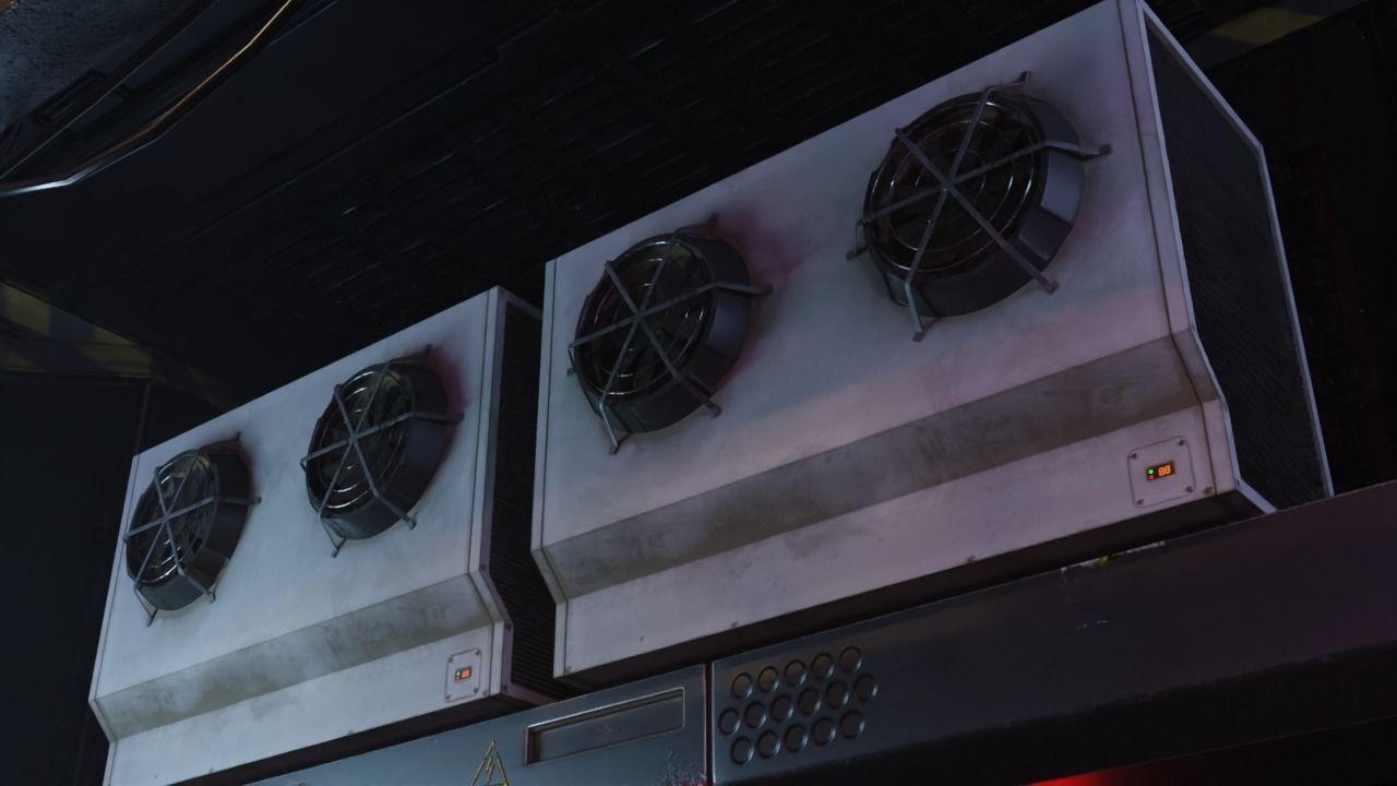 Air conditioner outdoor unit Low-poly 3D model_1