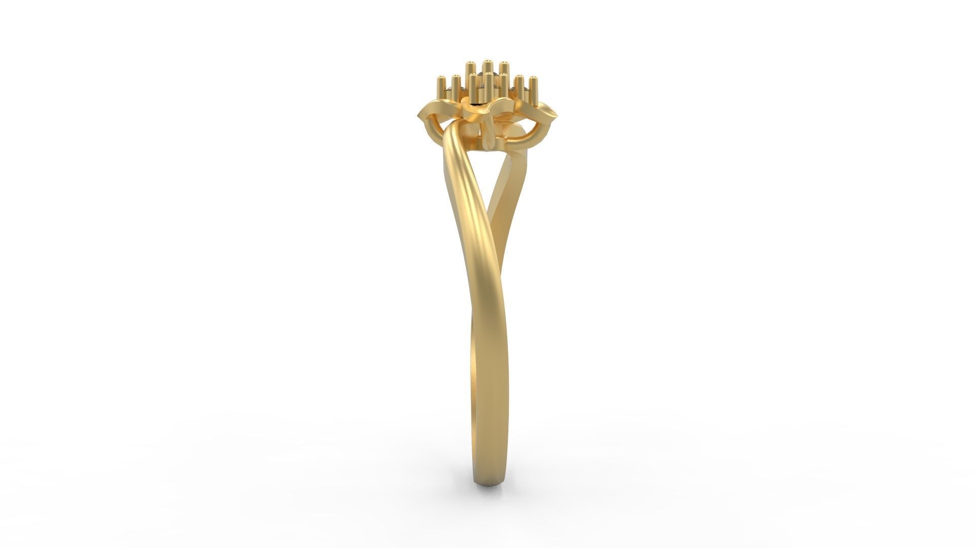 Minimalist Ring 347 3D print model_3