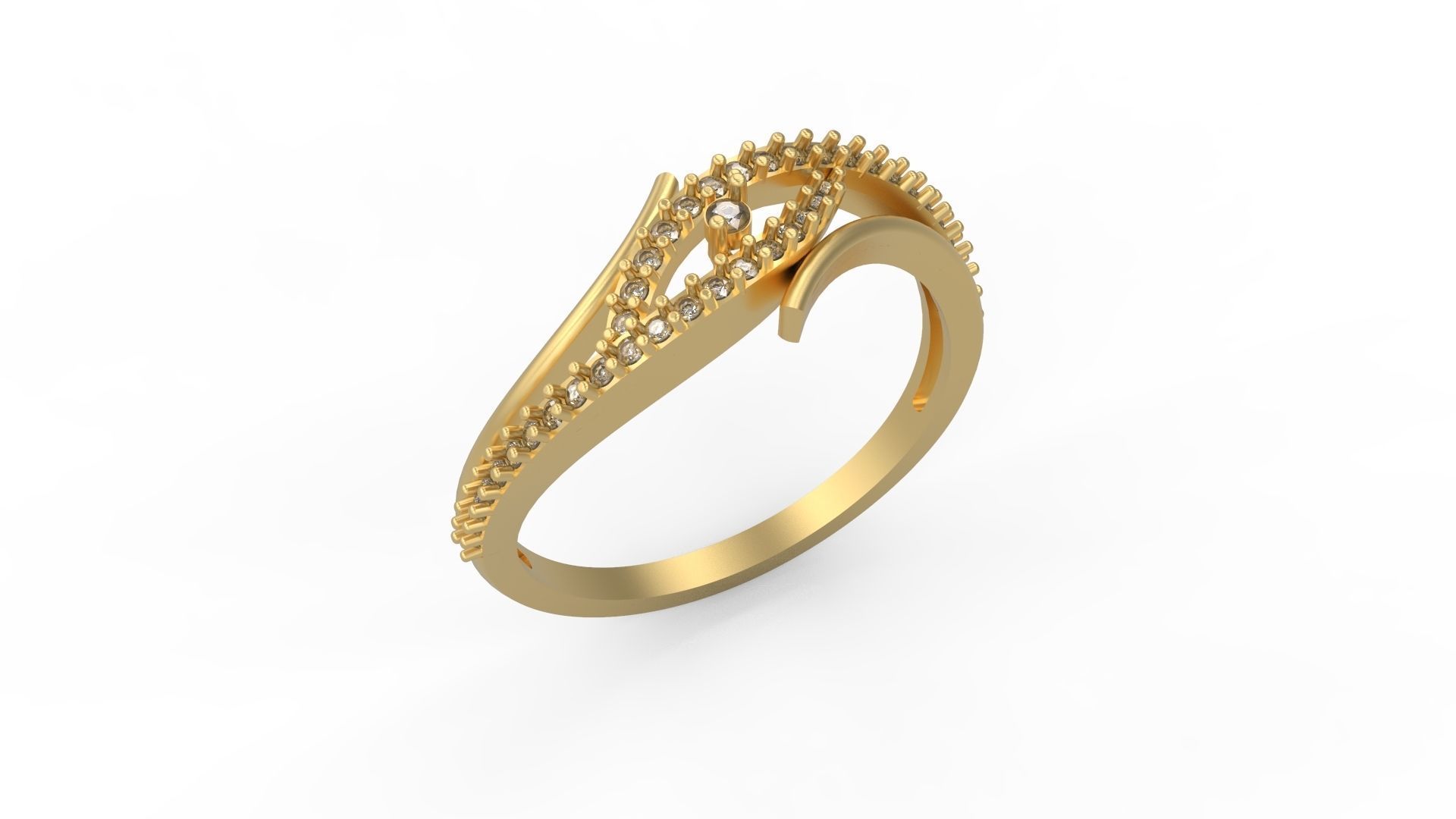 Minimalist Ring 349 3D print model_1