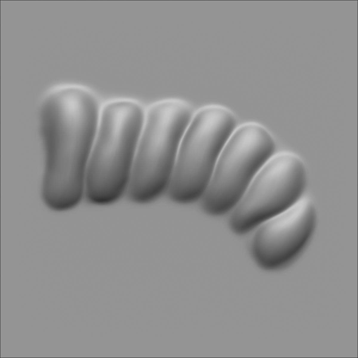 40 VDM Muscle Shape Brushes for ZBrush Vol 01 Low-poly 3D model_36