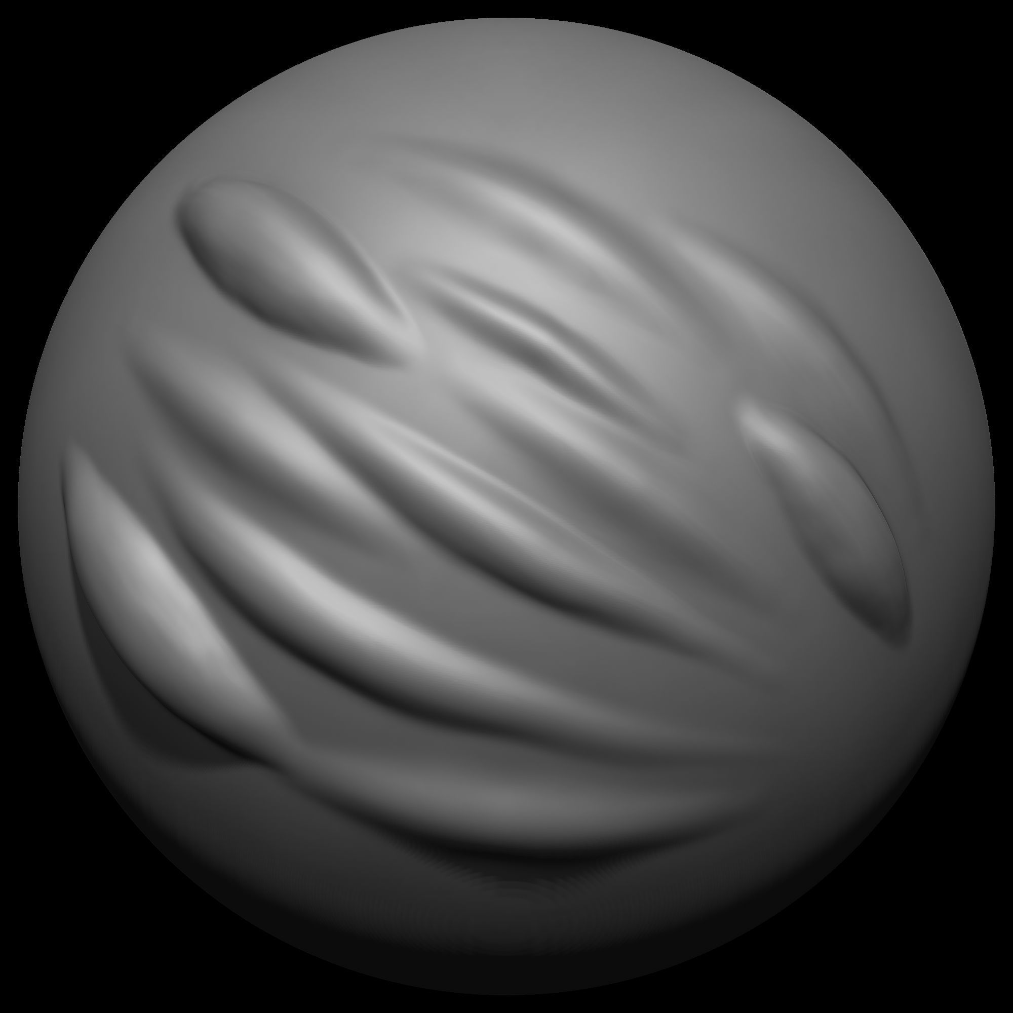 40 VDM Muscle Shape Brushes for ZBrush Vol 01 Low-poly 3D model_52