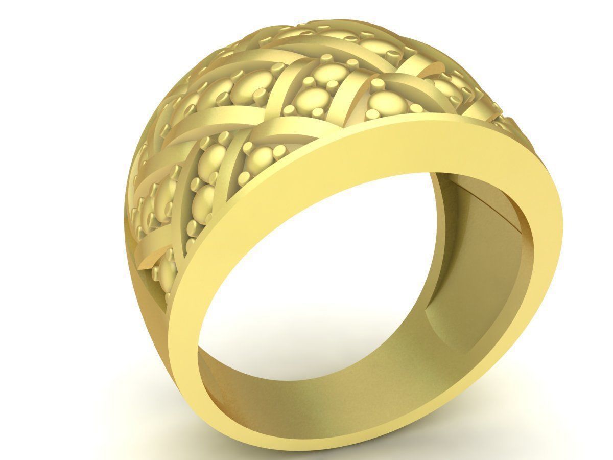 texture men ring 3385 3D print model_5