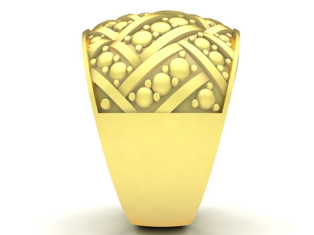 texture men ring 3385 3D print model_2