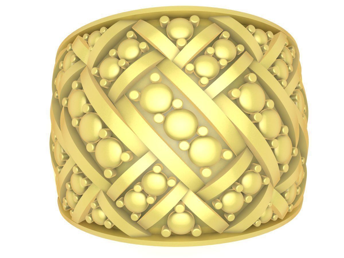 texture men ring 3385 3D print model_6