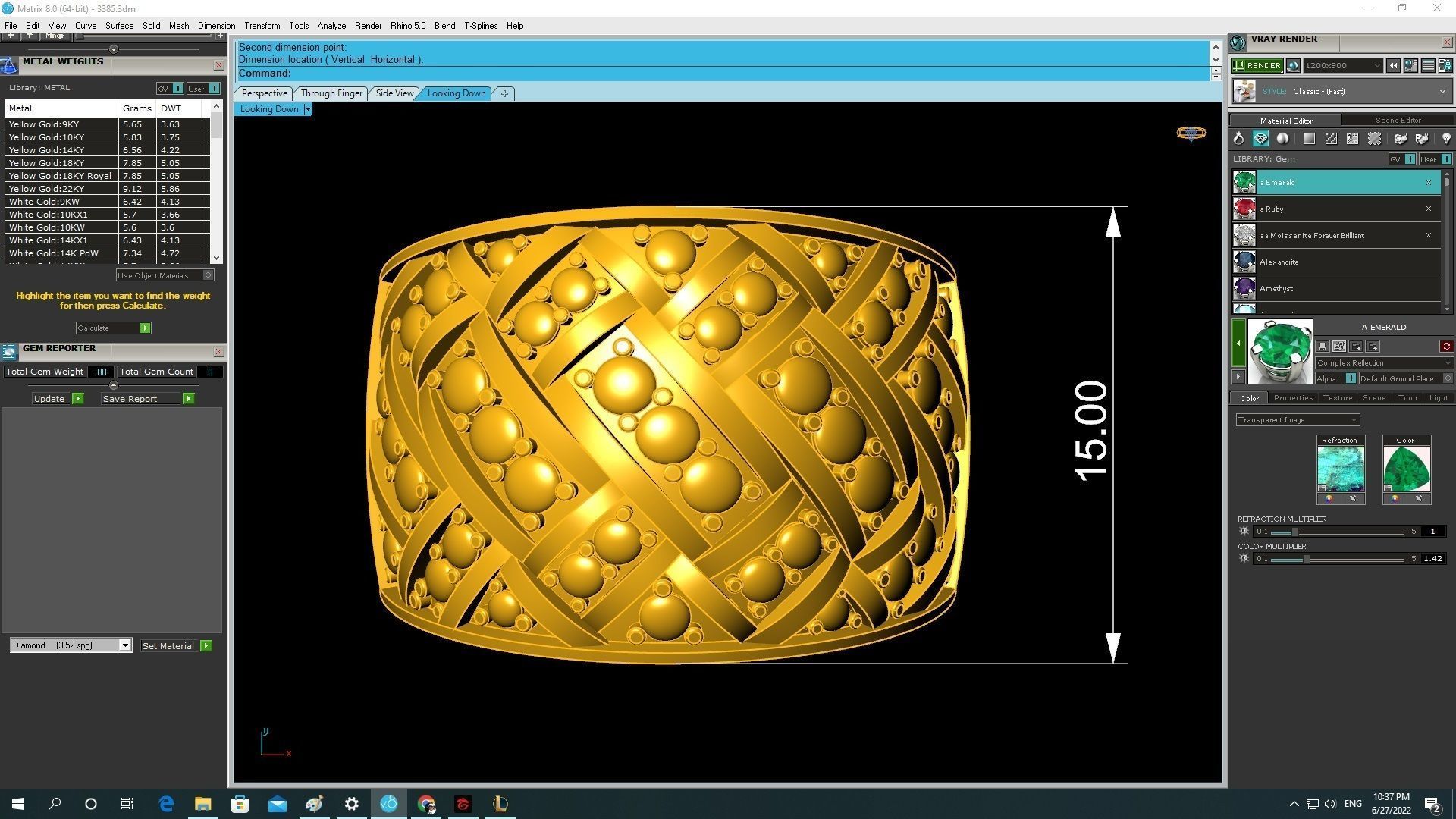 texture men ring 3385 3D print model_4