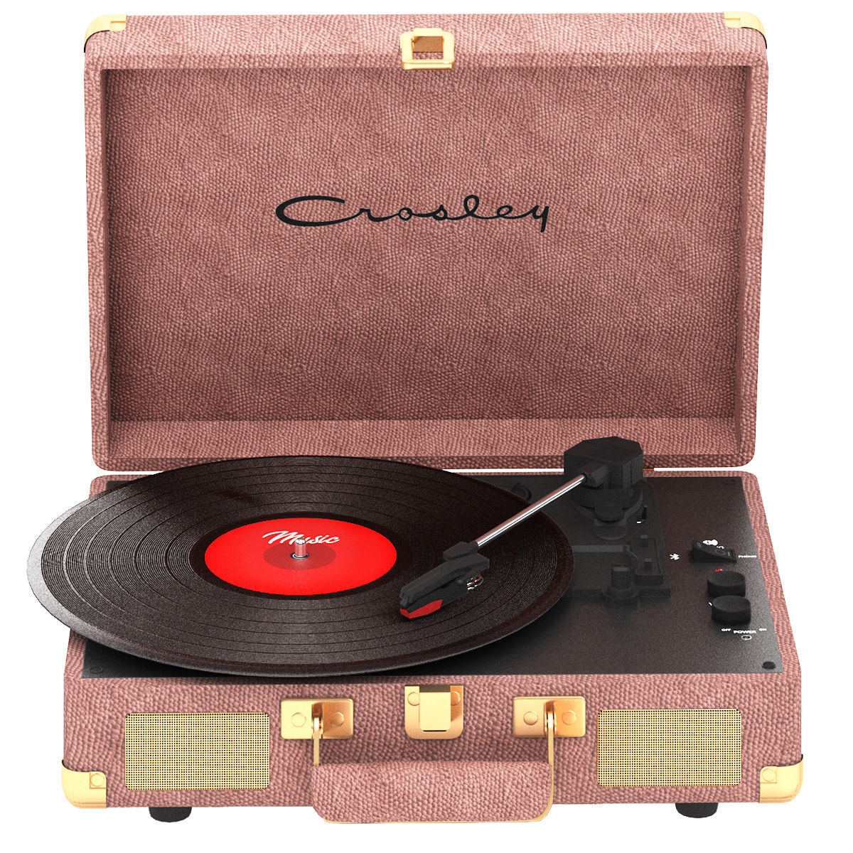 crosley cruiser deluxe record player 3D model_1
