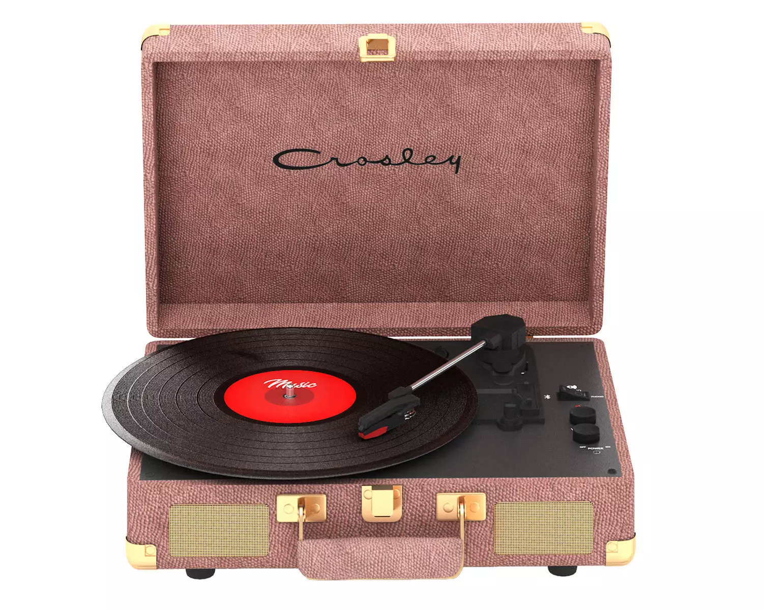 crosley cruiser deluxe record player 3D model_0