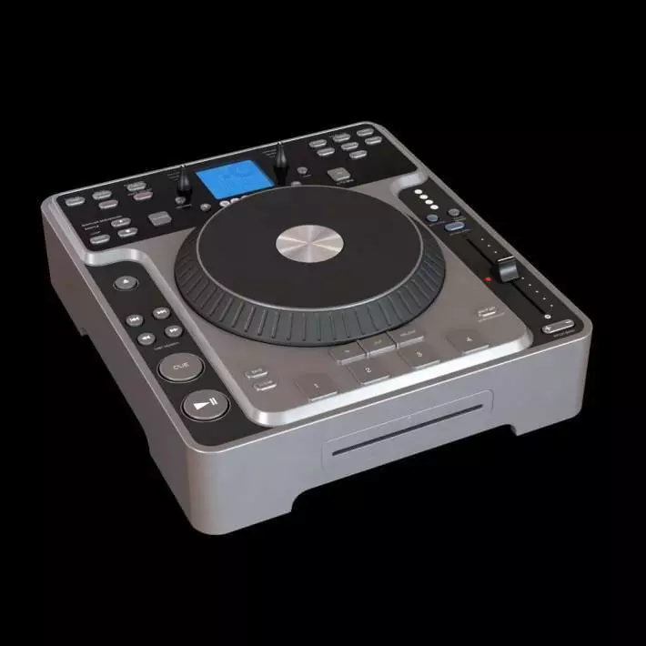 Retro Grey Dj System 3D model_0