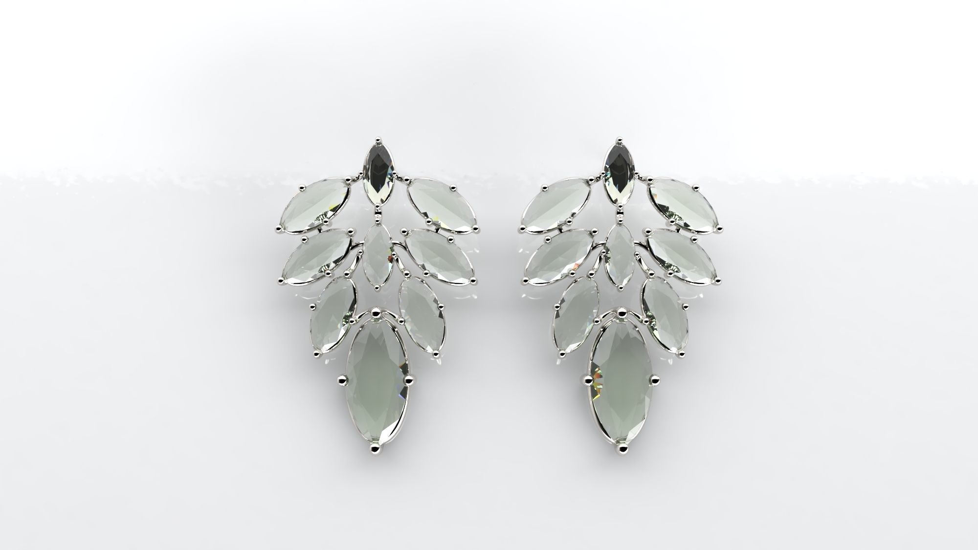 earrings 002 3D printable model 3D print model_1