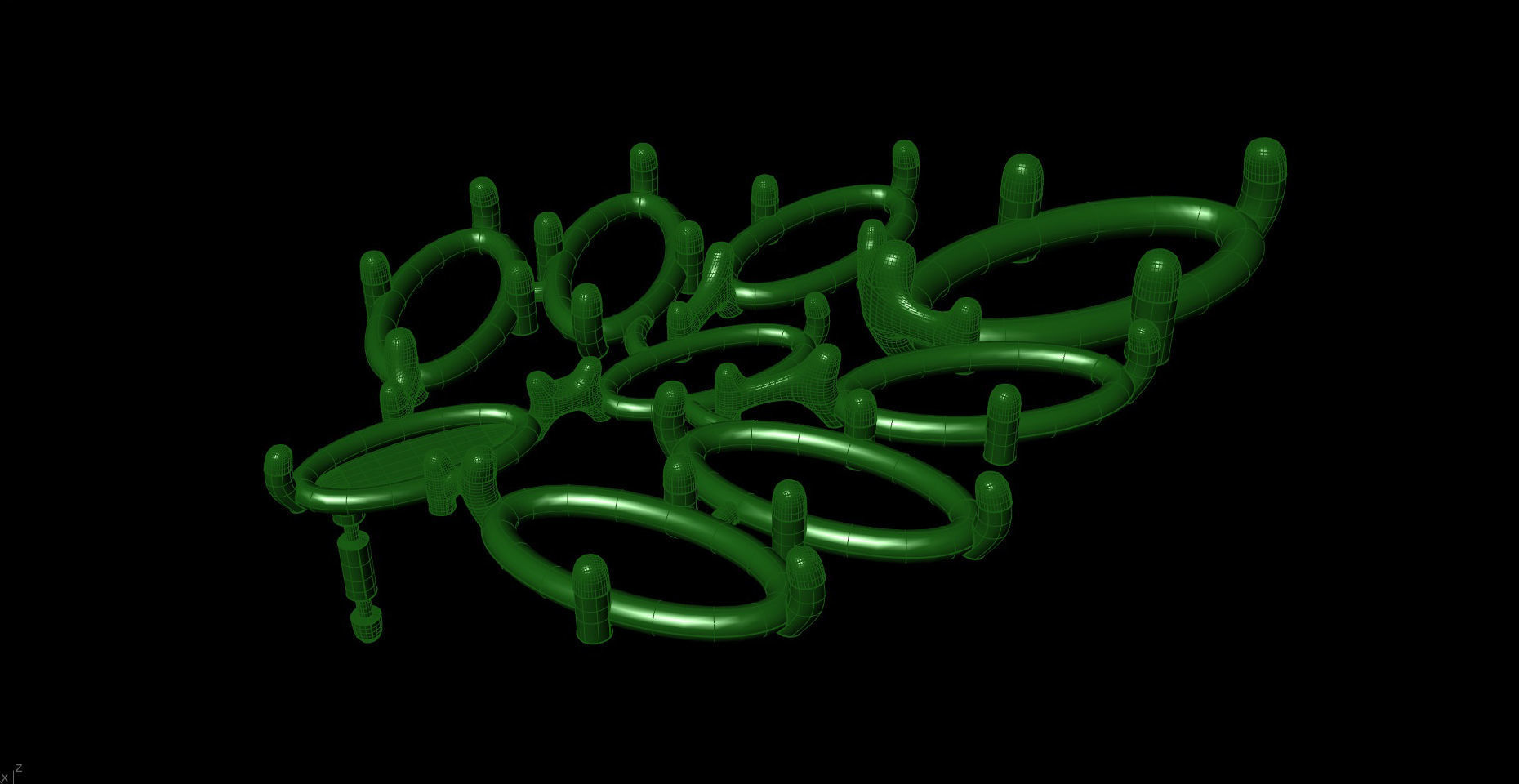 earrings 002 3D printable model 3D print model_5