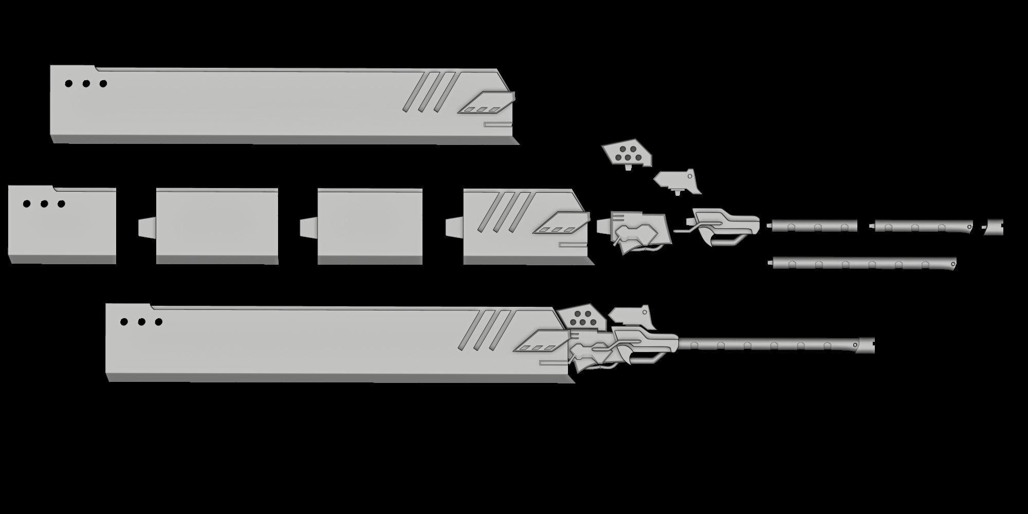 Type-40 Blade - Nier Automata 3D print model_7