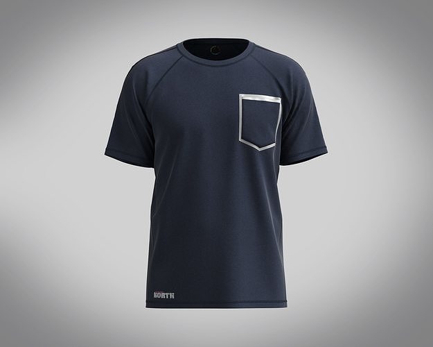 T-Shirt Black Steve athleisure  3D model