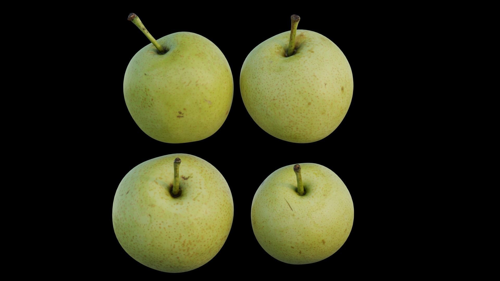 Pear 04 3D model_9